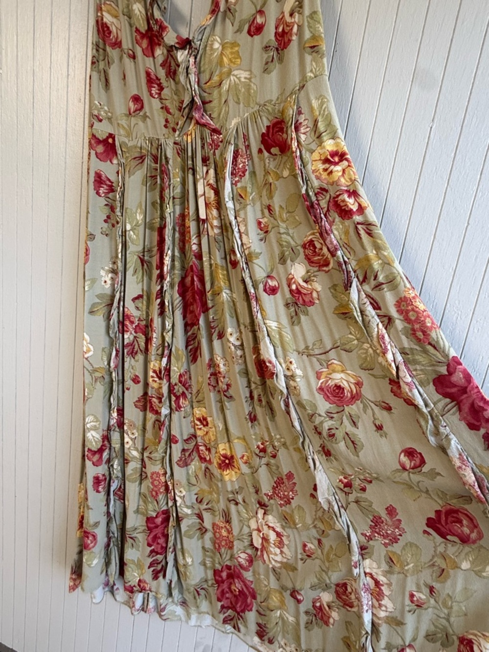 Vintage H&M Floral Print Ruffle Front Sundress - Picture 5 of 9